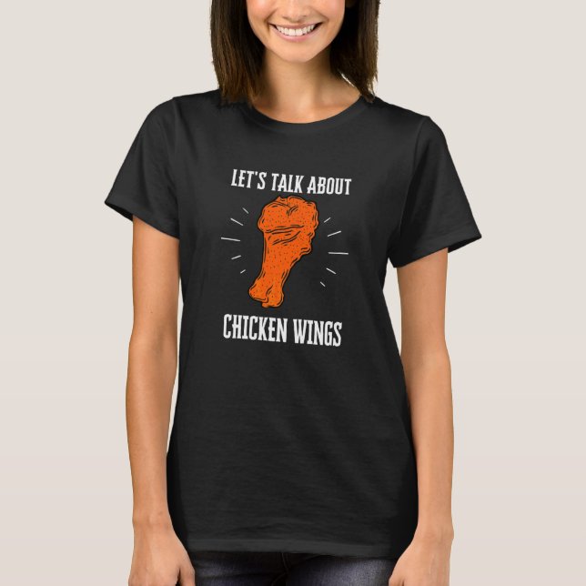 Camiseta Asas De Frango Frango Frito E Nuggets De Frango Bu (Frente)