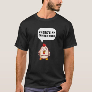 Camiseta Asas De Frango Frango Frito E Nuggets De Frango Bu