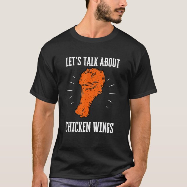 Camiseta Asas De Frango Frango Frito E Nuggets De Frango Bu (Frente)