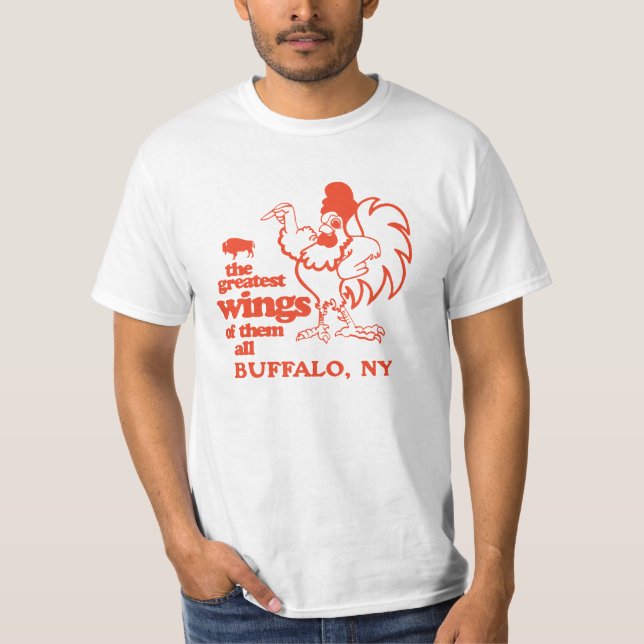 Camiseta Asas de frango fritas - búfalo, NY (Frente)