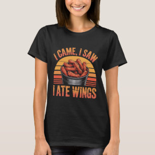 Camiseta Asas de Frango Fritas Picantes Citação - Eu Vim Eu