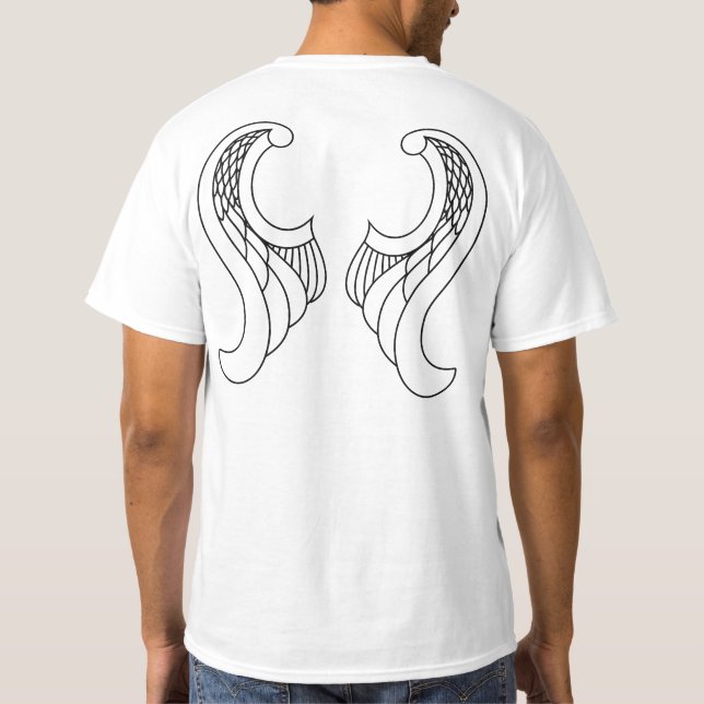 Camiseta Asas de Pássaro Estilizadas (Verso)