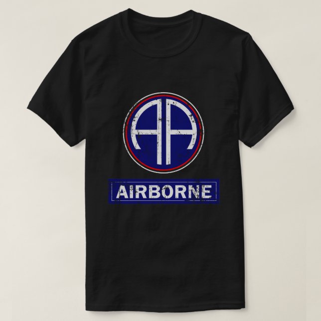 Camiseta Asas de salto de Paratrooper (Frente do Design)