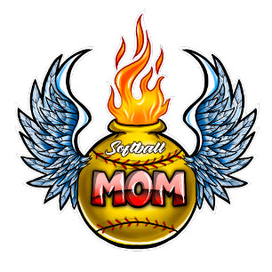 Camiseta Asas de softball com arbustos e arbustos