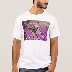 Camiseta Asas do colibri das Violeta-orelhas Sparkling da