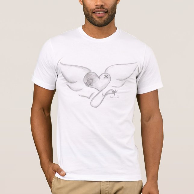 Camiseta asas do coração (Frente)