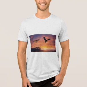 Camiseta Asas do Crepúsculo: A Águia e a Coruja