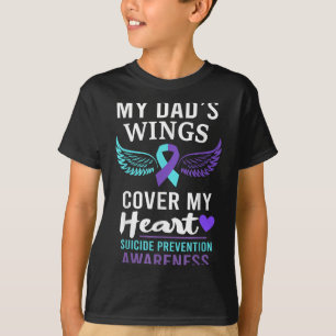 Camiseta Asas do Meu Pai Cobrem Faixa de Coração Conscienti