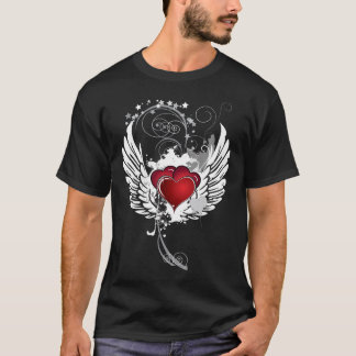 Camiseta Asas dos corações do Grunge