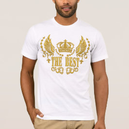 Camiseta Asas Douradas Coroam Os Melhores