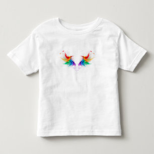 Camiseta Asas Fluffy Rainbow