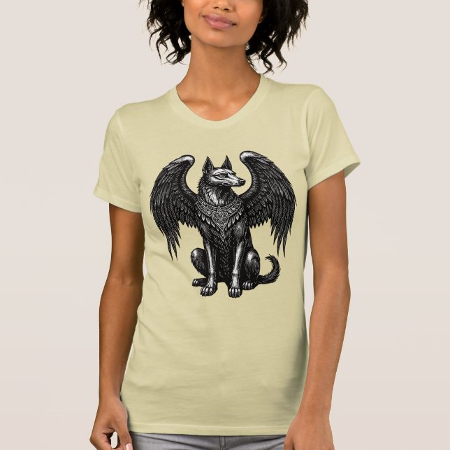 Camiseta Asas Goéticas de Glasya, Coração Feroz (Frente)