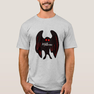 Camiseta Asas negras cristalizadas da mãe, olhos vermelhos