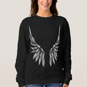 Camiseta Asas No Anjo Do Lado De Trás Asas Impressão 2