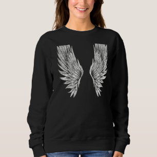 Camiseta Asas No Anjo Traseiro Asas Impressão