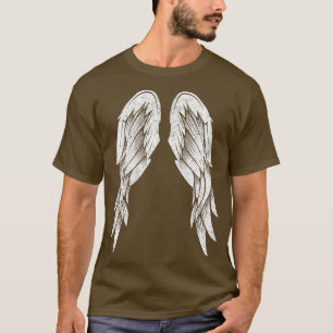 Camiseta Asas no Anjo traseiro Impressão