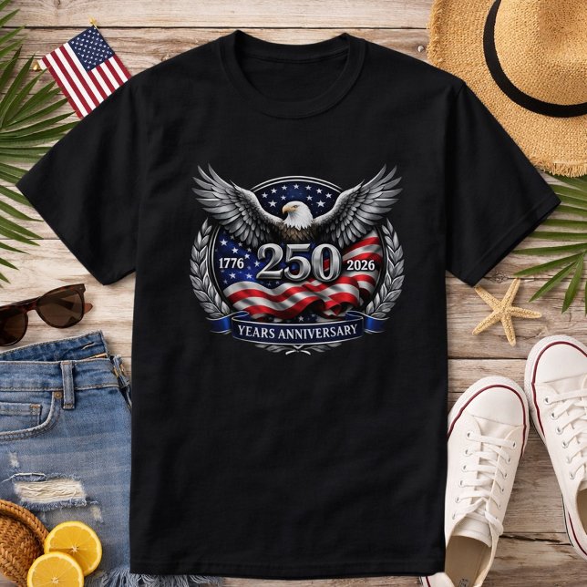 Camiseta Asas Patrióticas de Prata da Liberdade (Criador carregado)