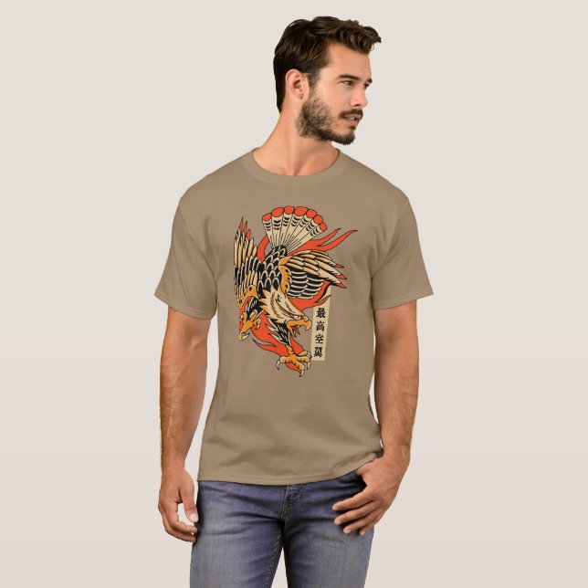 Camiseta Asas que pairam nos céus mais altos (Frente Completa)
