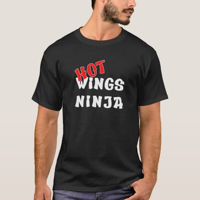 Camiseta Asas Quentes Frango Asas de Buffalo Ninja  1 (Frente)