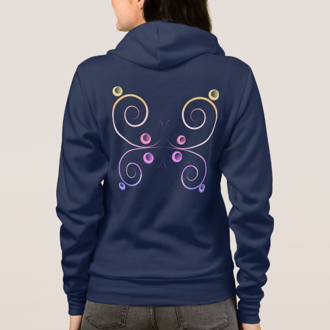 Camiseta asas simples borboleta (Verso)