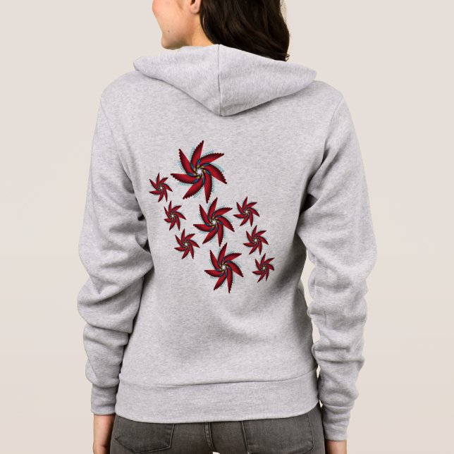 Camiseta asas vermelhas flora (Verso)