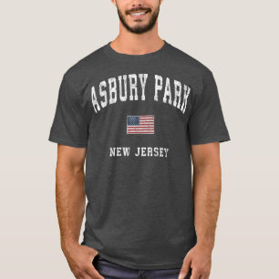 Camiseta Asbury Park New Jersey NJ Vintage American Flag