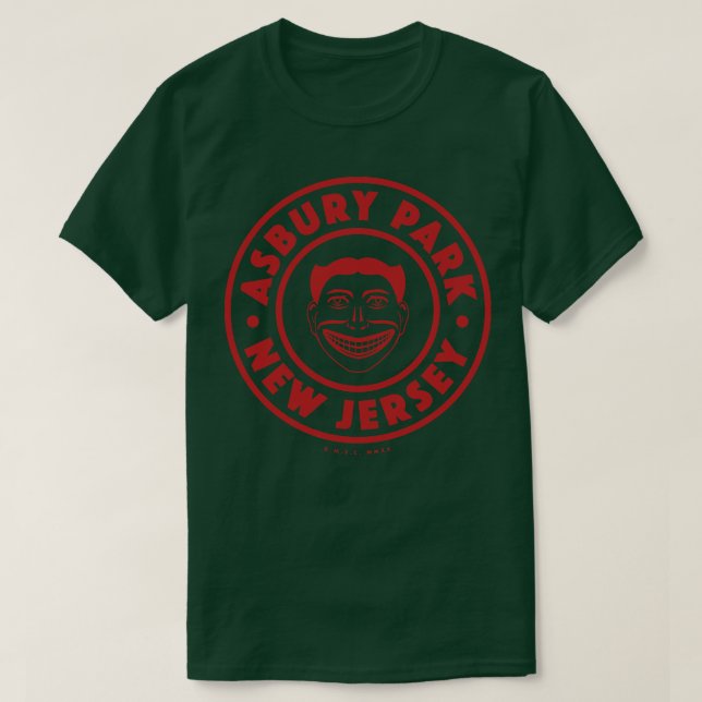 Camiseta Asbury Park New Jersey Red (Frente do Design)