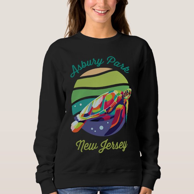 Camiseta Asbury Park  Sea Turtle Souvenir (Frente)