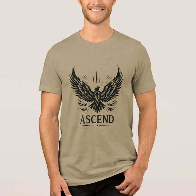 Camiseta Ascend - Emblema da Águia Ascensão (Frente)