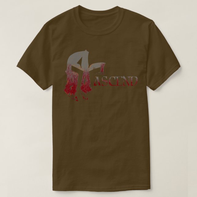 Camiseta ASCEND sangrento e ferrugem pesada (Frente do Design)