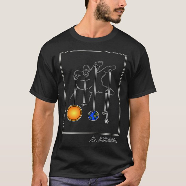 Camiseta Ascendancy Axxion Abstract Planets Solar System Sp (Frente)