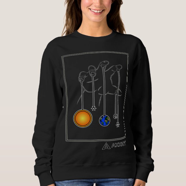 Camiseta Ascendancy Axxion Abstract Planets Solar System Sp (Frente)