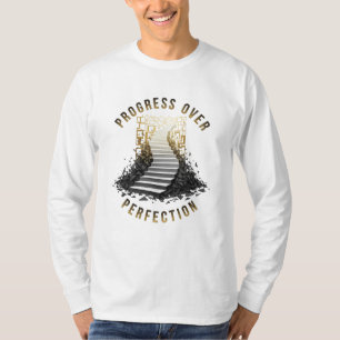 Camiseta Ascensão: A Motivação "Progresso Sobre Perfeição"