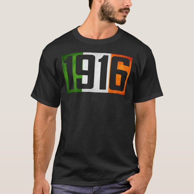 Camiseta Ascensão da Irlanda de 1916 Bandeira da rebelião i (Frente)