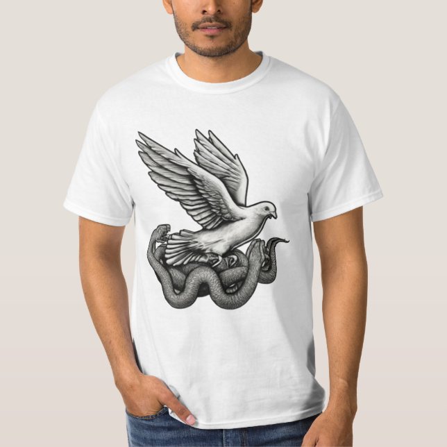 Camiseta Ascensão da Porta de Voo Livre da Tatoo Escuro (Frente)