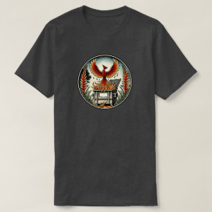 Camiseta Ascensão de Phoenix das Cinzas de Fogo de Dumpster