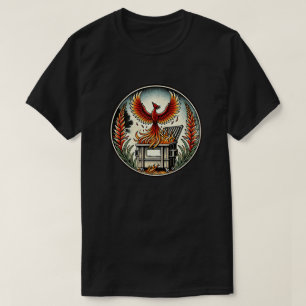 Camiseta Ascensão de Phoenix das Cinzas de Fogo de Dumpster