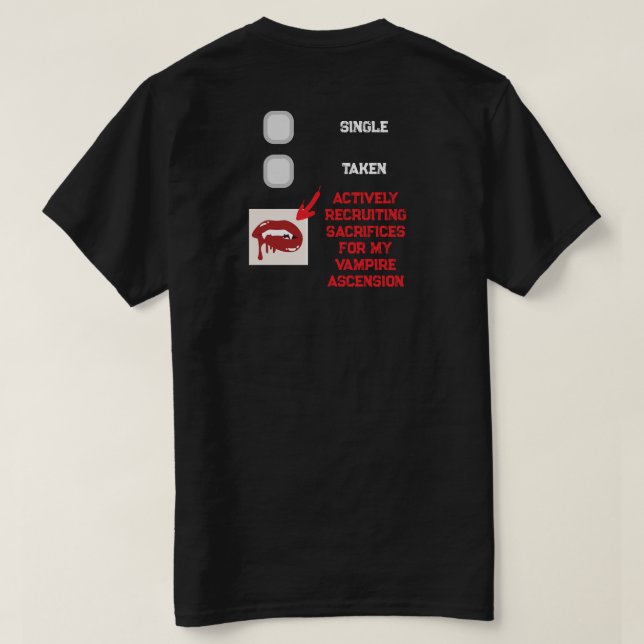 Camiseta Ascensão de Vampiro (Verso do Design)