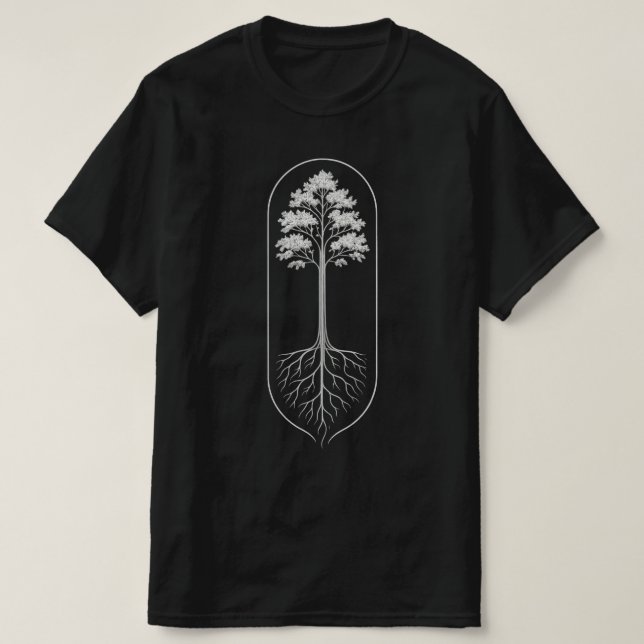 Camiseta ASCENSÃO ENRAIZADA – Força Da Natureza (Frente do Design)