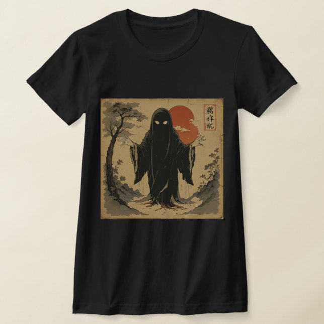 Camiseta "Ascensão Fantasma Shibuya" - Camisa-Arte Espiritu (Postura )