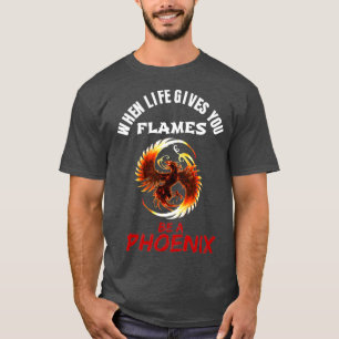 Camiseta Ascensão Phoenix Chama Fire Bird Renascimento Mí