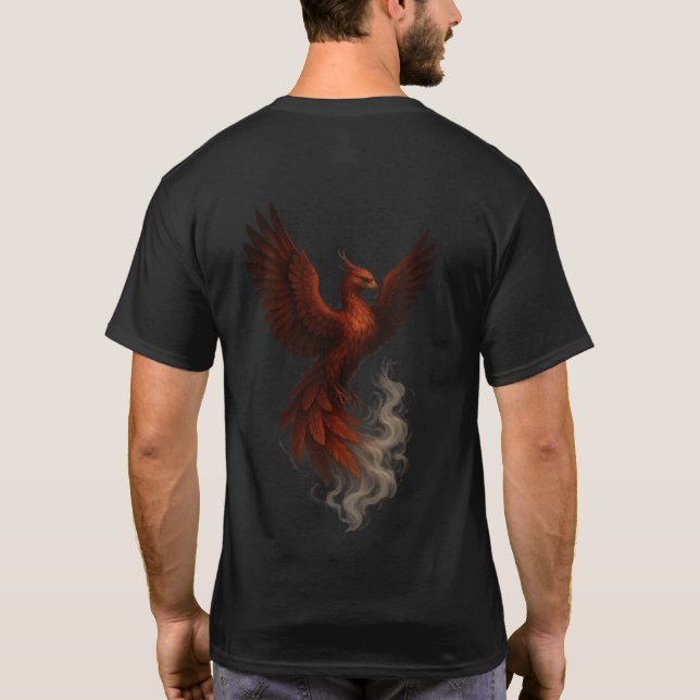 Camiseta Ascensão Phoenix majestosa (Verso)