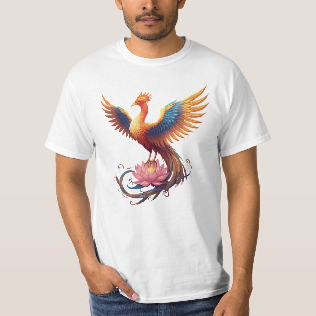 Camiseta Ascensão Phoenix - Símbolo de Força e Renovação (Frente)