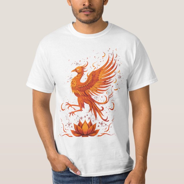 Camiseta Ascensão Phoenix - Símbolo de Força e Renovação (Frente)
