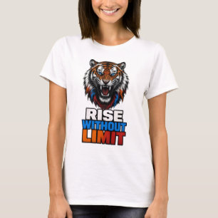 Camiseta Ascensão Sem Limite Rugido de Tigre Feroz