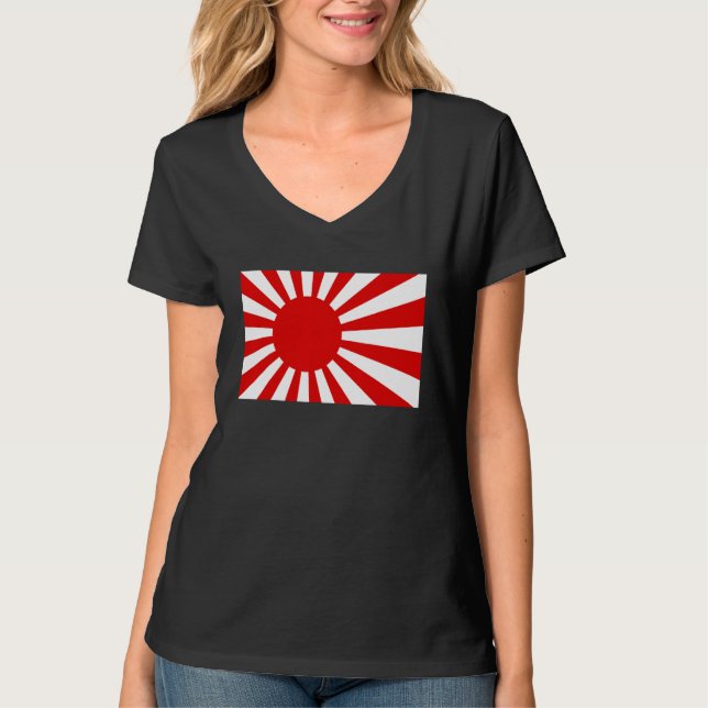 Camiseta Ascensão Sun Flag Japonês (Frente)