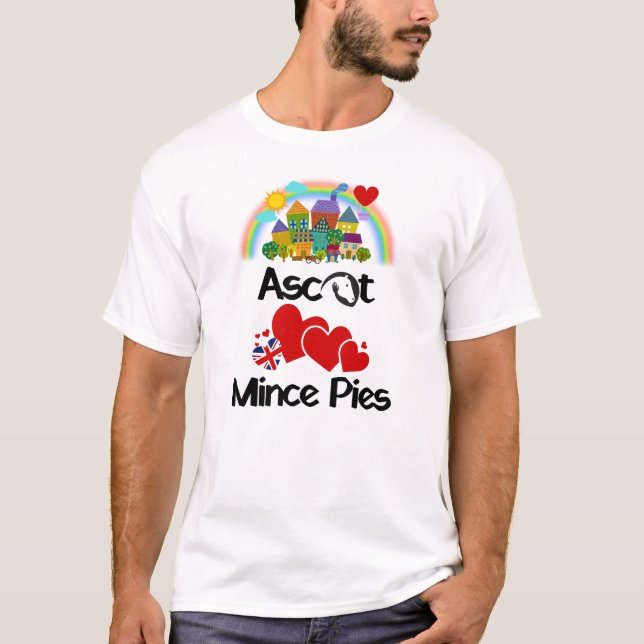 Camiseta Ascot, Berkshire UK ama pequenas tortas (Frente)