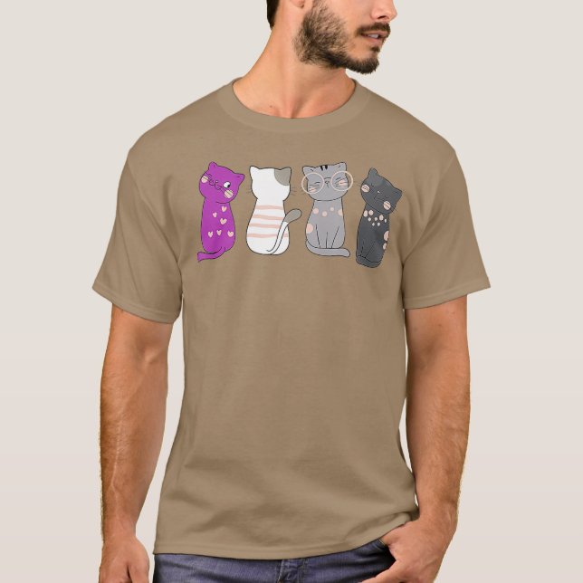 Camiseta Aseudonal Ace Flag Kawaii Gift Aseual (Frente)