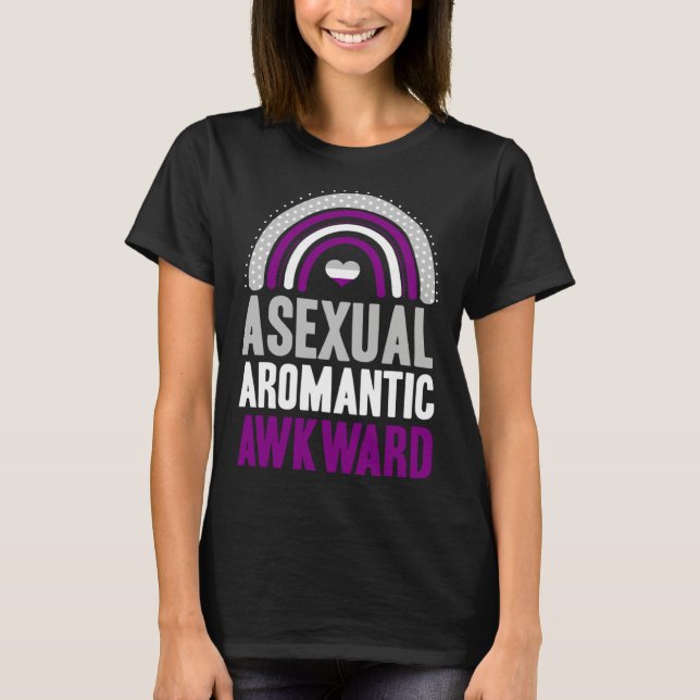 Camiseta Asexual Aromantic Awkward Asexual Pride Bohemian R (Frente)