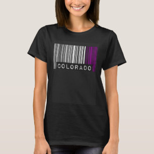 Camiseta Asexual Código de Barras Orgulho do Colorado Aesét